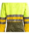 Buzo ignífugo de alta visibilidad con forro para bomberos forestales
