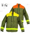 Chaqueta ignífuga con refuerzos para bomberos forestales