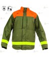 Chaqueta ignífuga con refuerzos para bomberos forestales