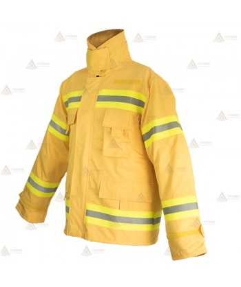 Chaqueta ignífuga de una capa más forro para bomberos forestales
