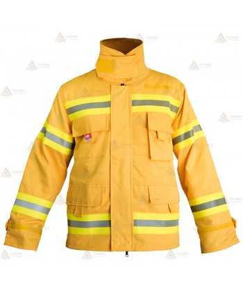 Chaqueta ignífuga de una capa más forro para bomberos forestales
