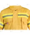 Chaqueta ignífuga de una capa más forro para bomberos forestales
