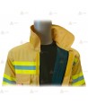 Chaqueta ignífuga de una capa más forro para bomberos forestales
