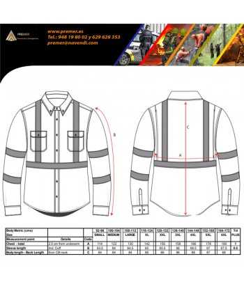 Camisa ignífuga ligera y homologada alta visibilidad para bomberos forestales