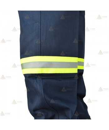 Pantalón ignífugo y antiestático con refuerzos, grueso  360 gr.