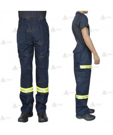 Pantalón ignífugo y antiestático con refuerzos, grueso  360 gr.