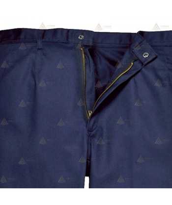 Pantalón ignífugo grueso  con cintas reflectantes bicolor 330 gr