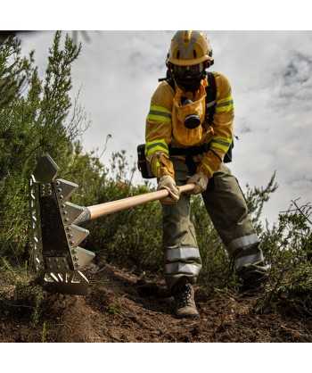 Chaqueta ignífuga de una capa más forro para bomberos forestales
