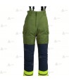 Peto ignífugo con refuerzos y cintas reflectantes para bomberos forestales