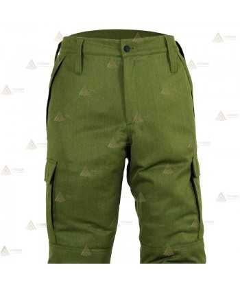 Pantalones ignífugos con cintas reflectantes para bomberos forestales