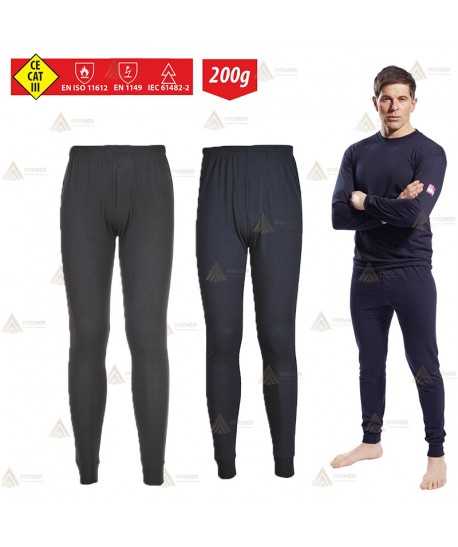 Pantalón interior ignífugo modacrílico, antiestático, anti arco (ARC 1)