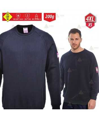 Sudadera ignífuga, antiestática y anti arco eléctrico