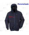 Sudadera ignífuga, antiestática y anti arco eléctrico con capucha para parque de bomberos