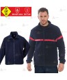Chaqueta polar ignífuga, antiestática y anti arco en tejido modacrílico para parque de bomberos