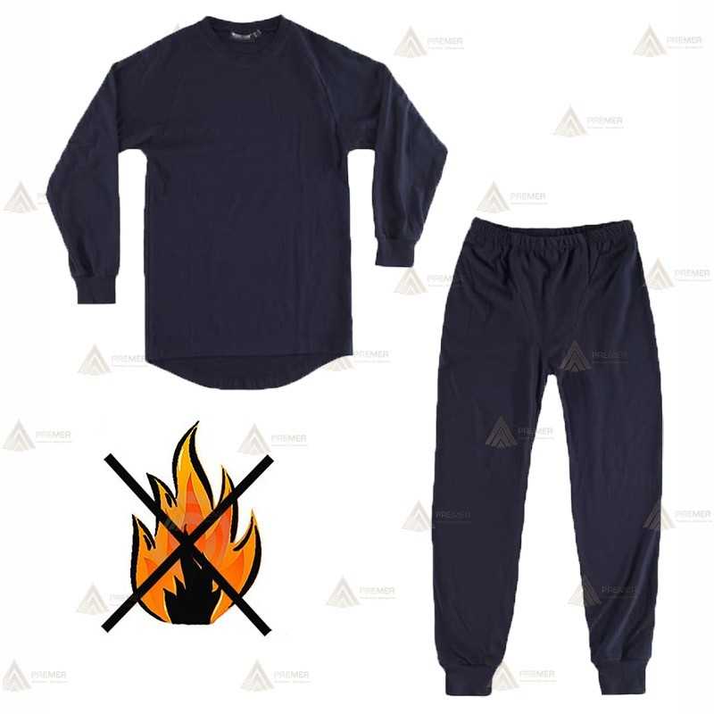 Conjunto de camiseta y pantalón interior térmico e ignífugo