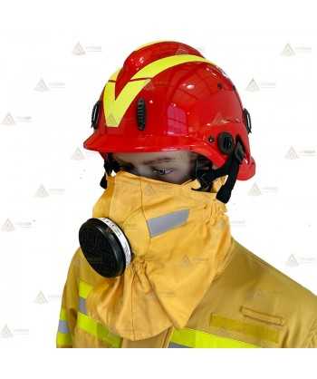 Máscara ignífuga con filtro P3 R para Bomberos Forestales