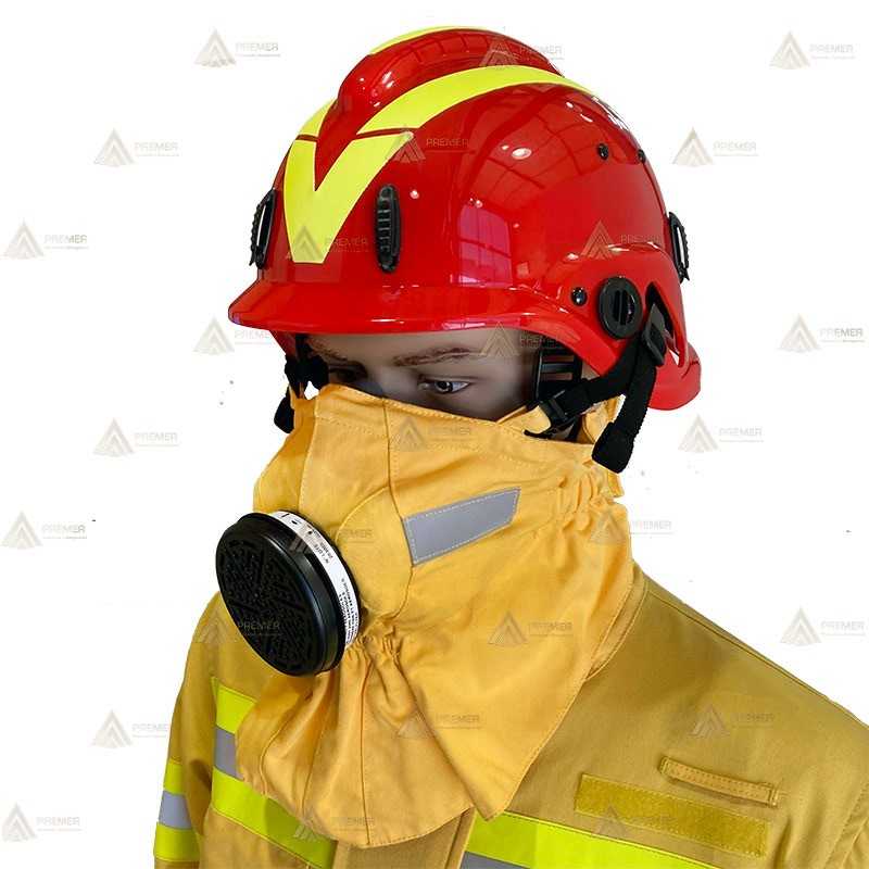 Máscara ignífuga con filtro ABEK1P3 R para Bomberos Forestales