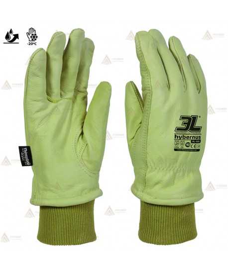 Guantes de piel flor hidrofugada y forro para Forestales