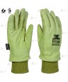 Guantes de piel flor hidrofugada y forro para Forestales