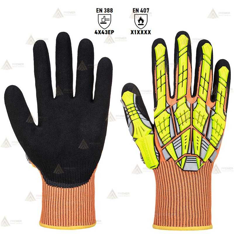 Guantes anti corte nivel E y anti impactos para excarcelaciones