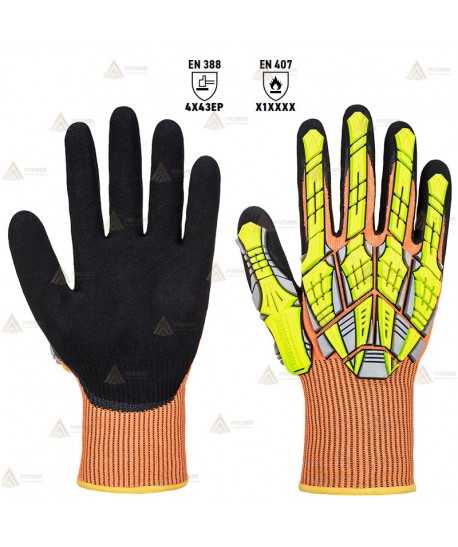 Guantes anti corte nivel E y anti impactos para excarcelaciones