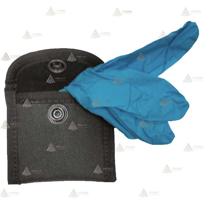 Porta guantes desechables de cordura para cinturón de policía