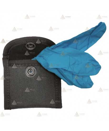 Porta guantes desechables de cordura para cinturón de policía