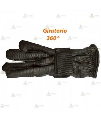 Porta guantes giratorio policial económico de cordura para cinturón