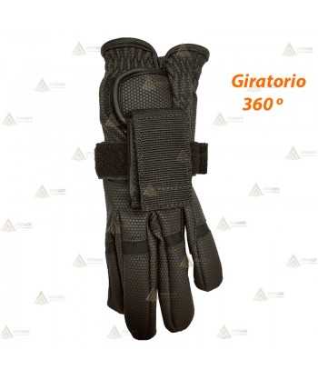 Porta guantes giratorio policial económico de cordura para cinturón