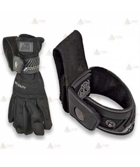 Porta guantes vertical policial económico para cinturón