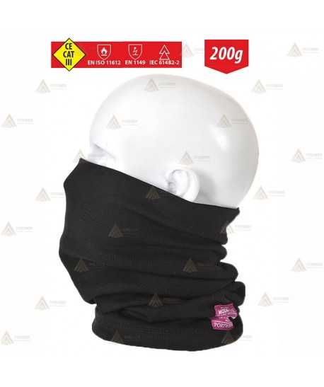 Braga de cuello modacrílica ignífuga, anti arco y antiestática