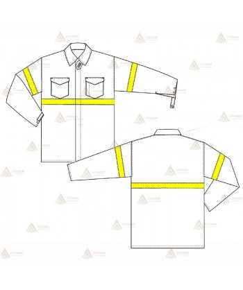 Camisa ignífuga con tapabocas para bomberos forestales