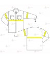 Camisa ignífuga con tapabocas para bomberos forestales