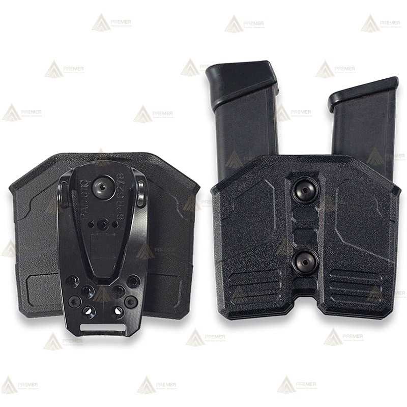 Porta cargador doble de extracción rápida para pernera