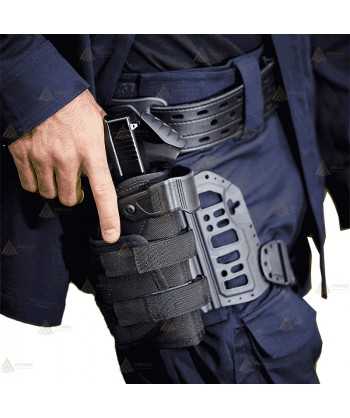 Pernera táctica alta con sistema pivotante de cintura de GK