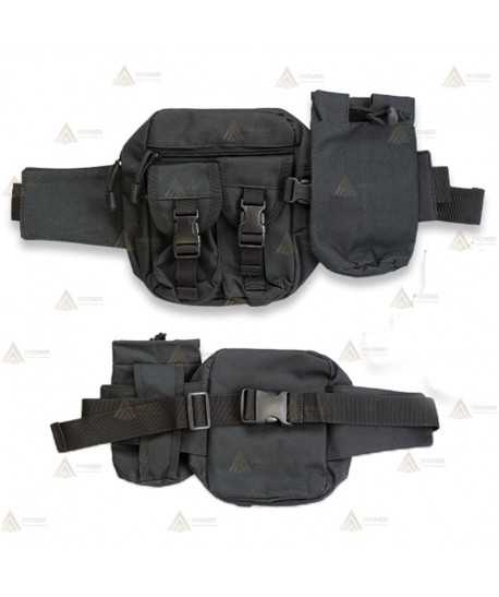 Funda riñonera táctica para armas con dos cuerpos