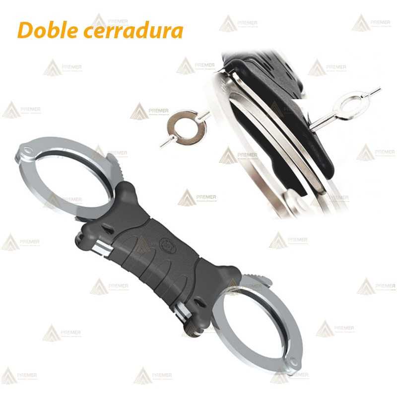 Grillete rígido SPEEDCUFF níquel doble cerradura TCH842