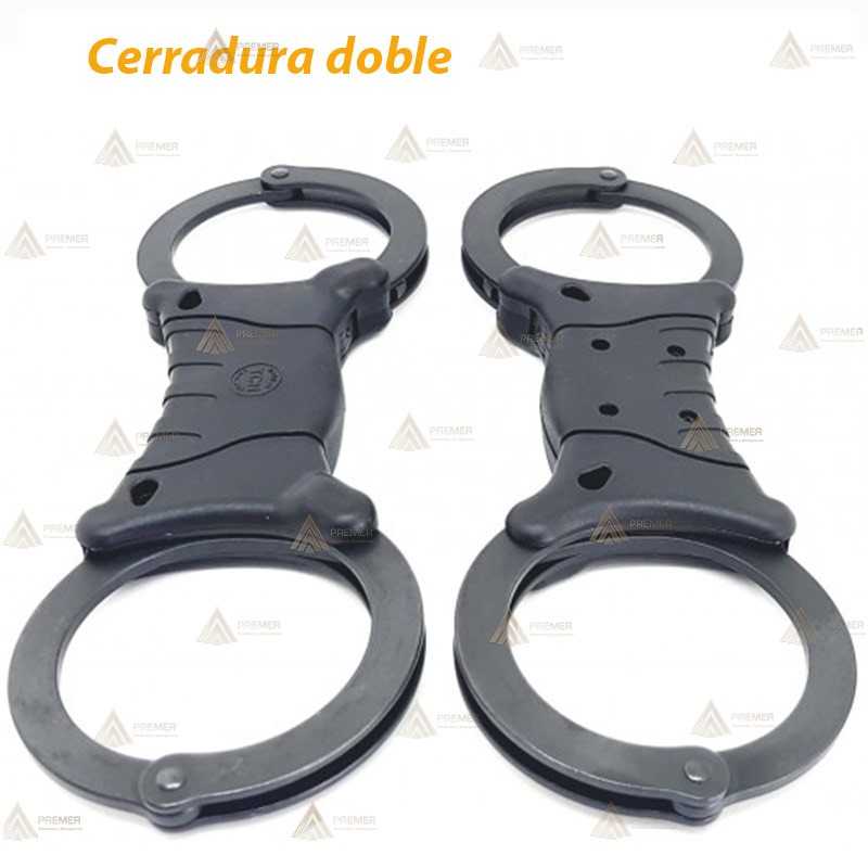 Grillete rígido SPEEDCUFF negro doble cerradura TCH842