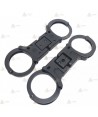 Grillete rígido plegable ULTIMATE Negro doble cerradura TCH852B