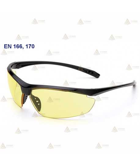 Gafas alta tecnología con ocular amarillo para nieblas