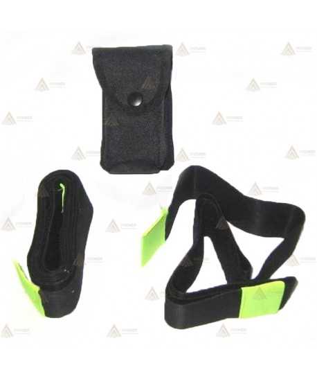 Cinta policial de sujeción de brazos, manos o pies de forma inmediata, construida con cintas de velcro hiper-resistentes.