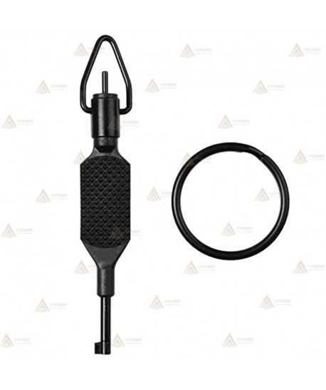Llave giratoria plana para grilletes