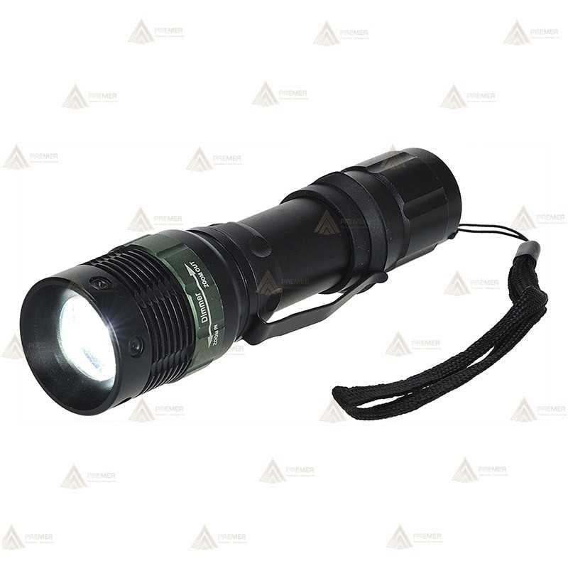 Linterna táctica led con zoom (180 lúmenes)