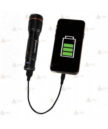 Linterna led recargable con micro USB  (600 lúmenes)