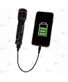 Linterna led recargable con micro USB  (600 lúmenes)