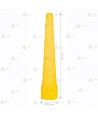 Linterna led con cono amarillo de señalización