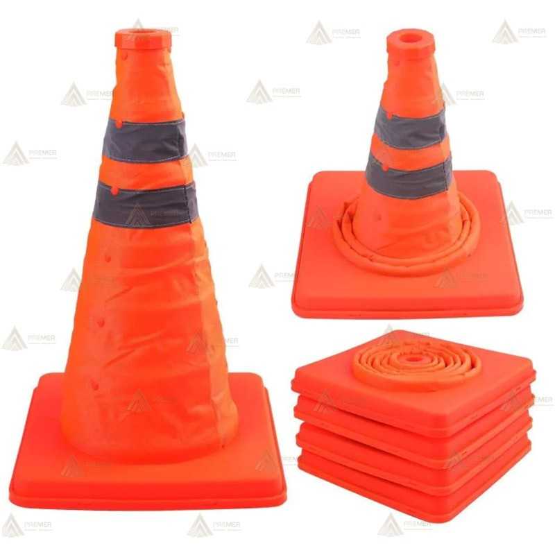 Cono plegable de señalización