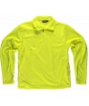 Jersey polar segunda piel con cierre de media cremallera color amarillo A.V.