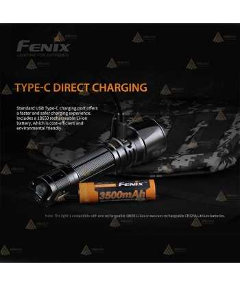 Linterna TK26R recargable con USB  proporciona 1500 lúmenes y alcanza los 350 metros