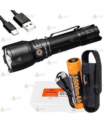 Linterna TK26R recargable con USB  proporciona 1500 lúmenes y alcanza los 350 metros